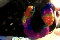 Crochet butterfly hat